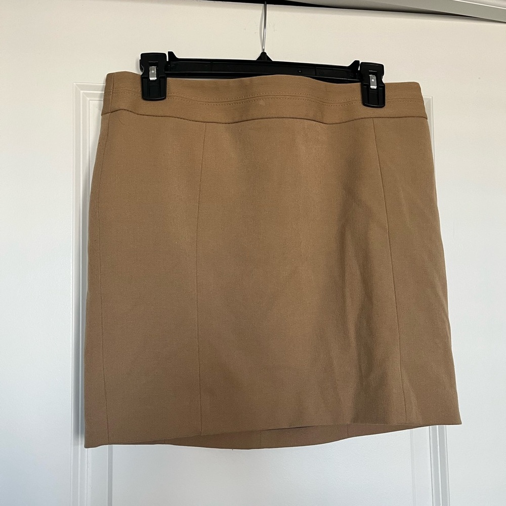 Express tan mini skirt